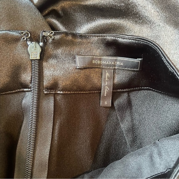 BCBGMaxAzria- SZ S Black Satin Joggers - Picture 7 of 7